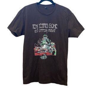 Next Level Apparel Heather Brown T-Shirt. Size M. Led Zeppelin Tribute.